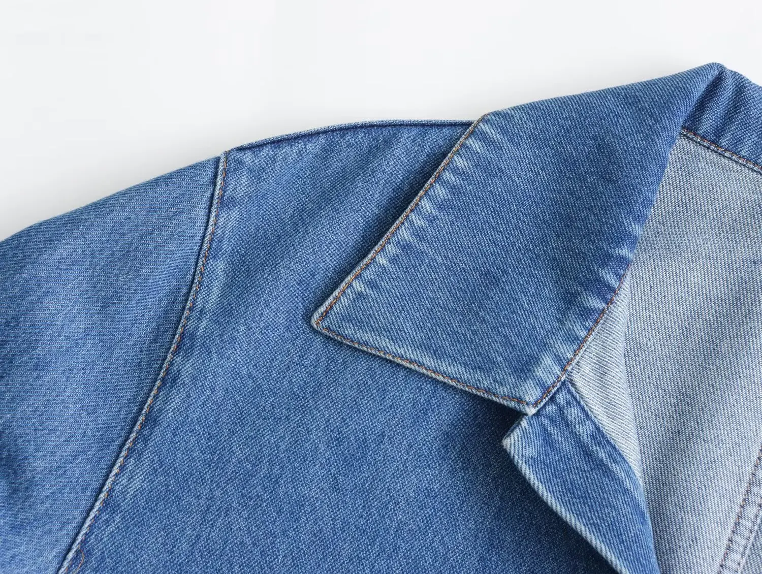 Dave&Di Minimalism Vintage Denim Shirt Blouse Women  Harem And Pants Women Causal Two Pieces Sets For 2024