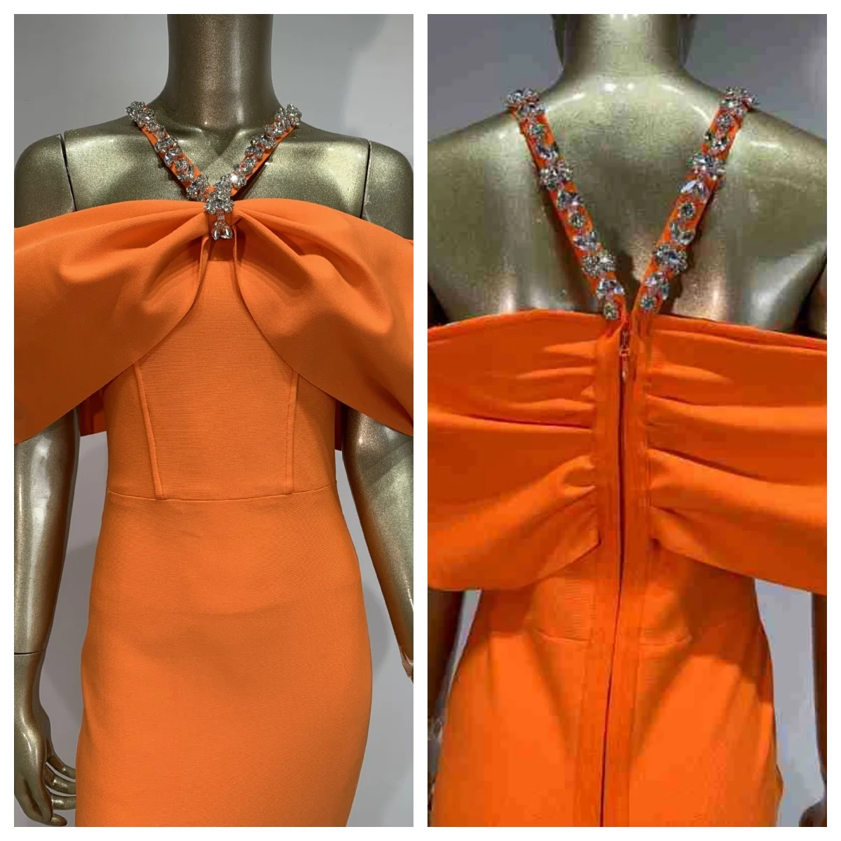 Nouvelle Robe Longue Moulante Sexy à Bretelles et Strass Style Européen et Américain pour Femme – Idéale Anniversaire, Banquet, Cocktail