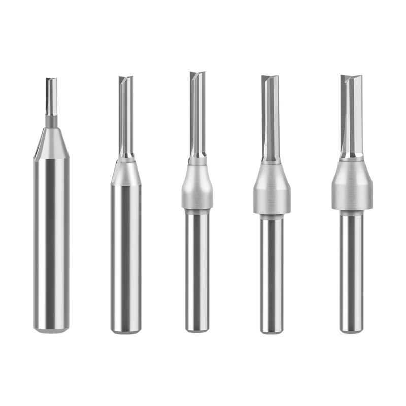 L8RC Router Bit 1/4inch Shank Straight Slot Router Bit High Speed Steel Milling Cutter For Wood Hardwood Accessories