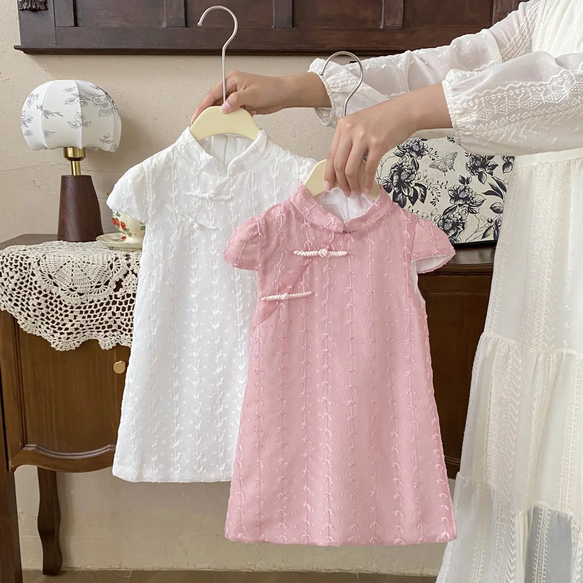 Children Clothing Children Cheongsam Girls Dress Summer Thin New for Children Babies Stylish Princess Dress