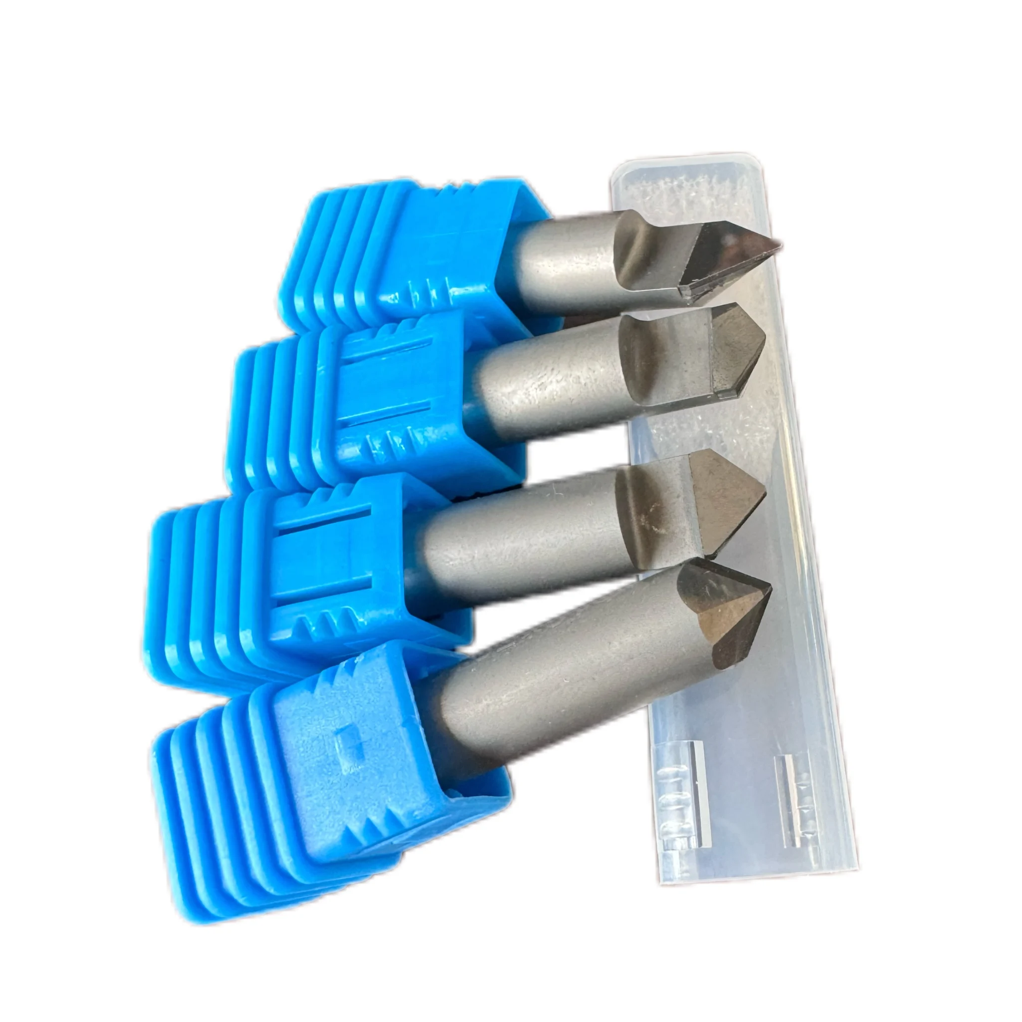 Single Edge CNC Milling Cutters End Mill With 6mm Shank Diameter PCD Router Bit for Engraving Stone