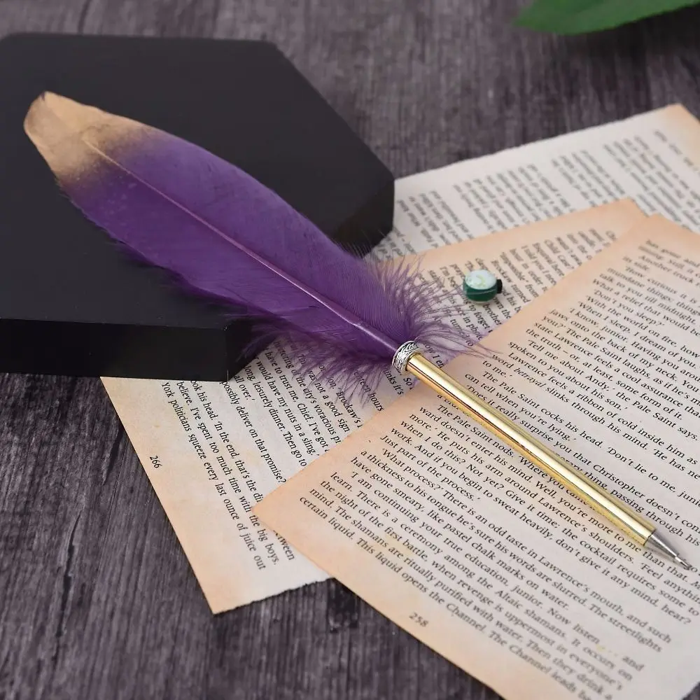 

Writing Stationery Student Teacher Gift School Feather Ballpoint Pen Roller Ball Pen Neutral Gel Pen Siging Writing Pen