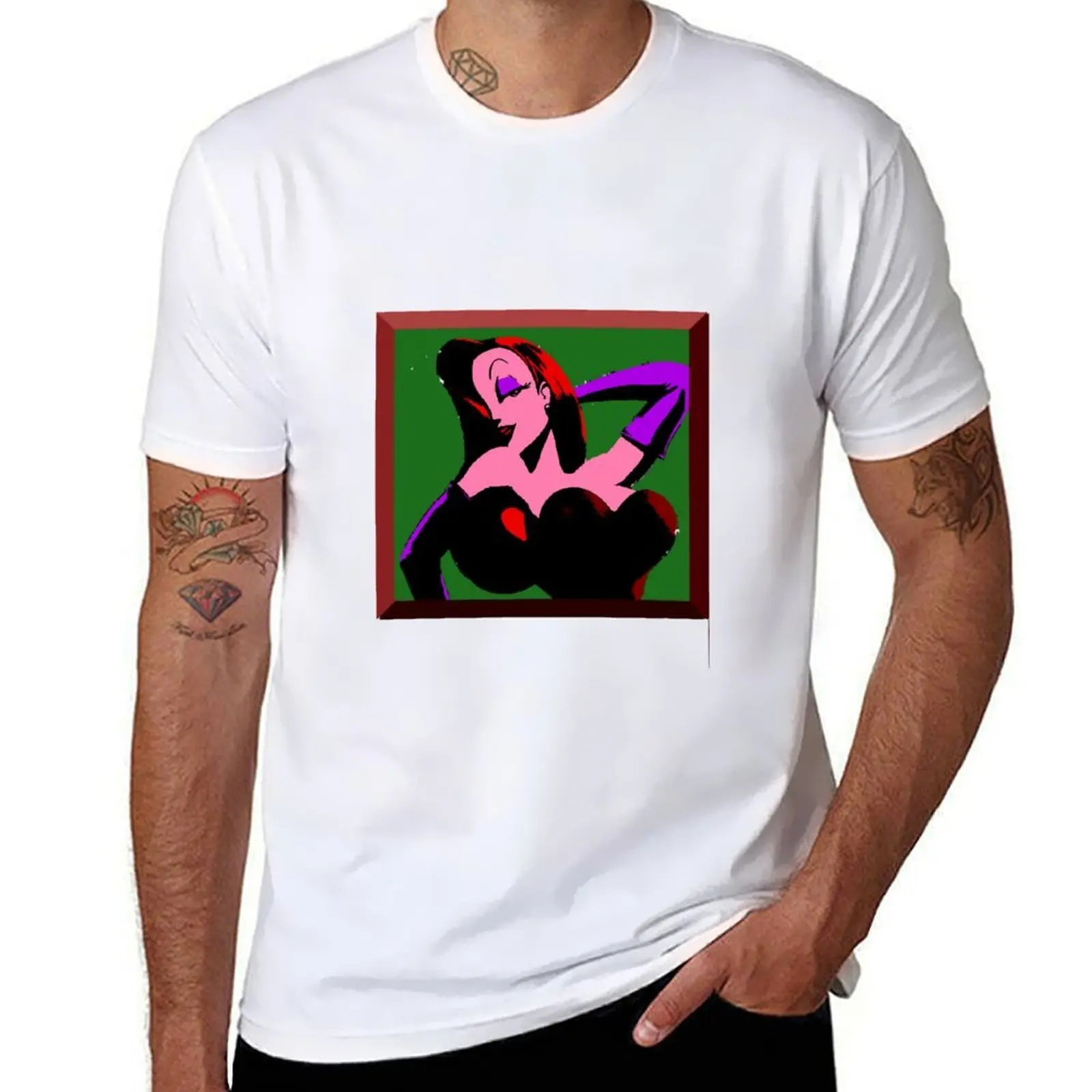 

Jessica rabbit art T-Shirt t shirts for man graphic tees cotton t shirts high quality T-Shirt