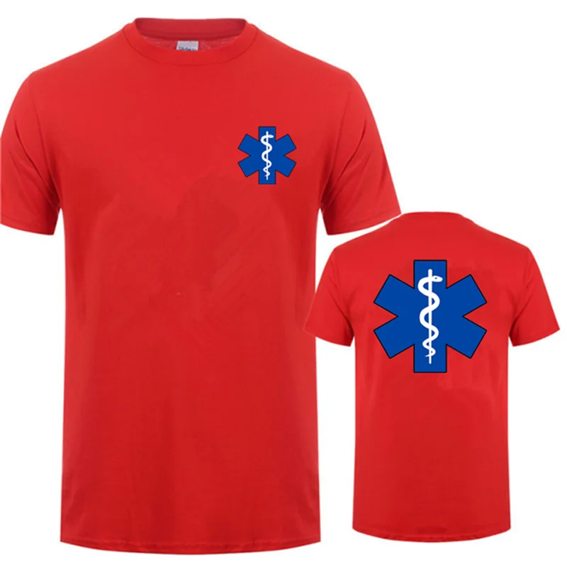 EMT Emergency Ambulance Printed T Shirt Fashion Summer O-Neck T-Shirt Casual Sport Short Sleeve Shirt