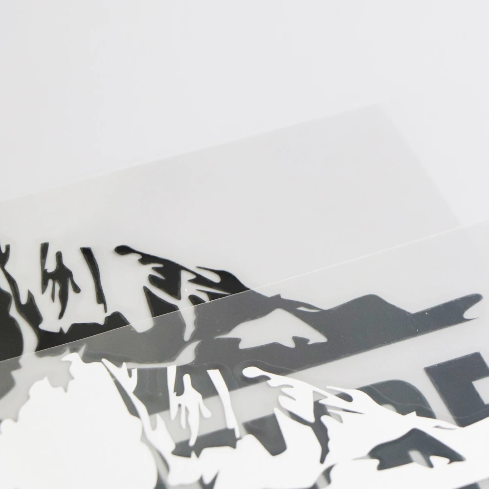 Calcomanía de experiencia de aventura de montaña de dibujos animados Jpct para vehículos todoterreno, pegatina para rascar para cubierta impermeable 17 × 11CM