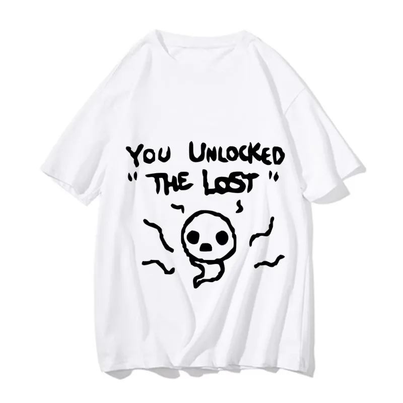 Fashion The Binding of Isaac Print T-shirt Man/Woaen Casual Summer Cotton Short Sleeve Cartoon Casual Oversized Unisex Clothing