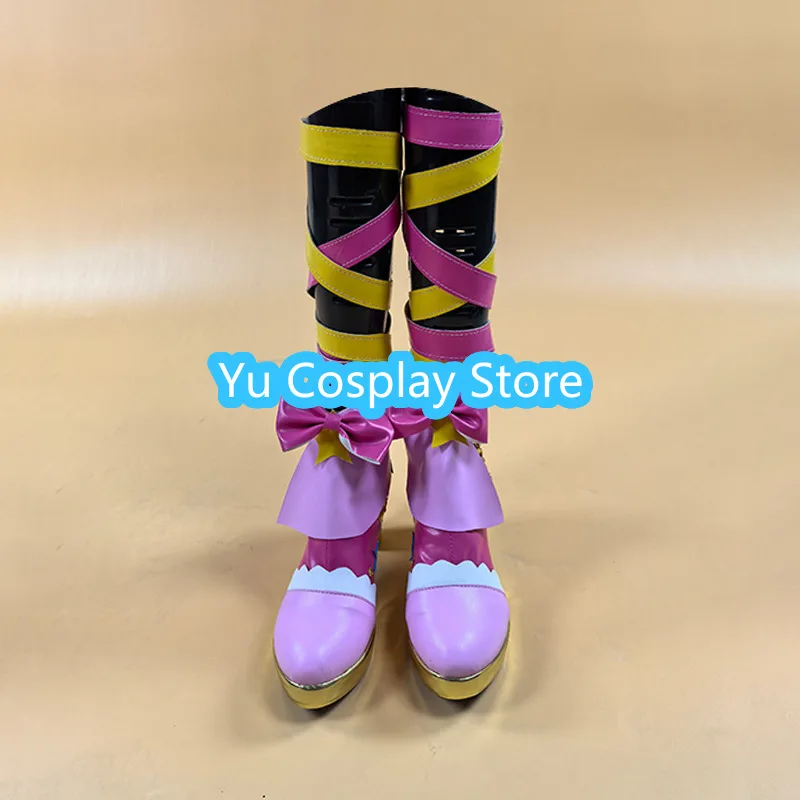 Aikatsu Stars! Yume Nijino Cosplay Shoes for Anime Exhibition Performance Anime Cosplay Shoes Boots Halloween Costumes Props
