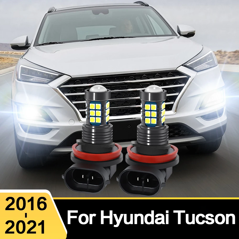 LED Car Light Front Bulb Fog Lamp For Hyundai Tucson 2016 2017 2018 2019 2020 2021 Accessories