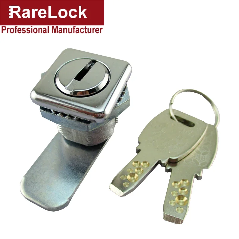 Square Cabinet Cam Lock 2 Computer Keys for Mail Box School Locker Office Drawer Hardware Rarelock MS549 i