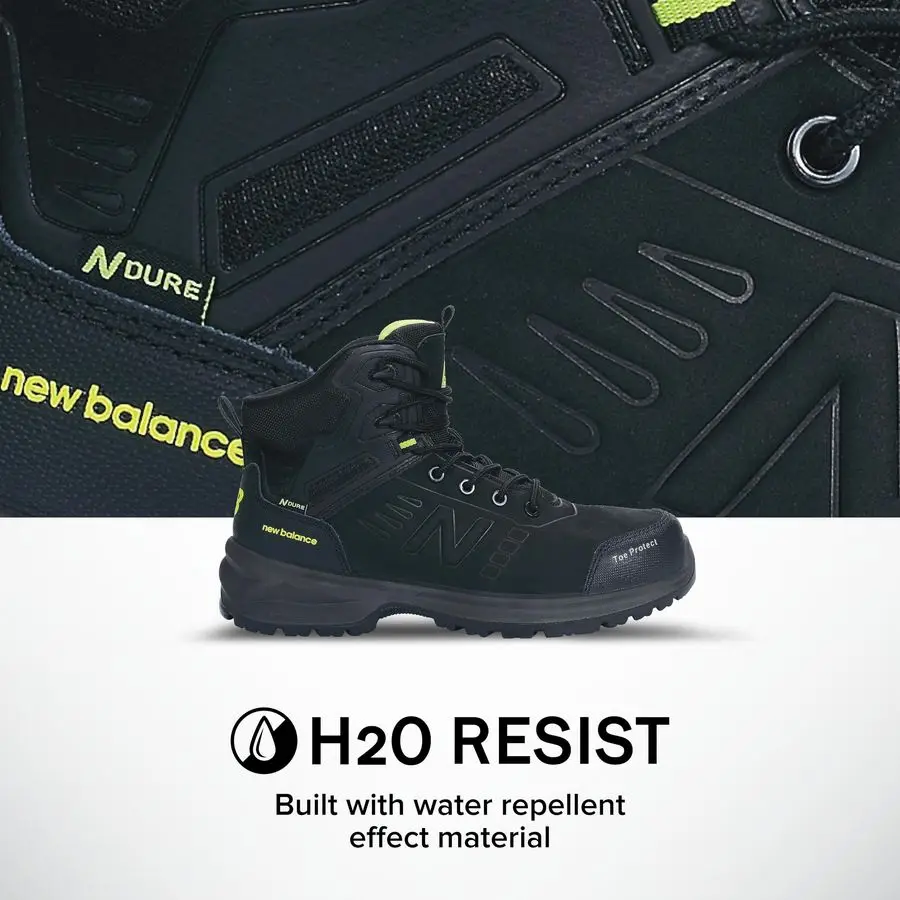 Balance Calibre Composite Toe Work Boots for Men EH, PR, NonSlip Leather Safety Shoes for Industrial amp Construction