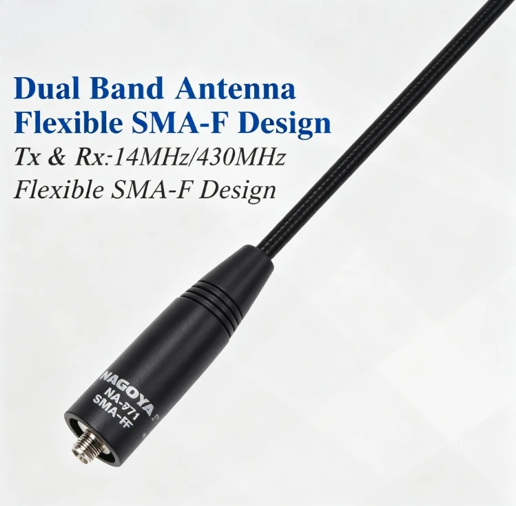NA-771 Dual Band Antenna SMA-Female VHF UHF 144/430MHz High Gain Extendable Whip For UV-5R UV-82 UV-25D TH-UV8000D Two Way Radio