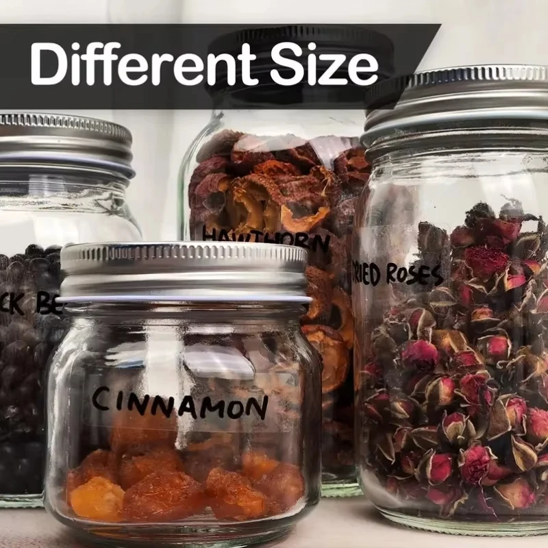 160PcsRmovale Waterproof Label Stickers Ideal for Organizing Office & Home Use Storage Freeze Food Design