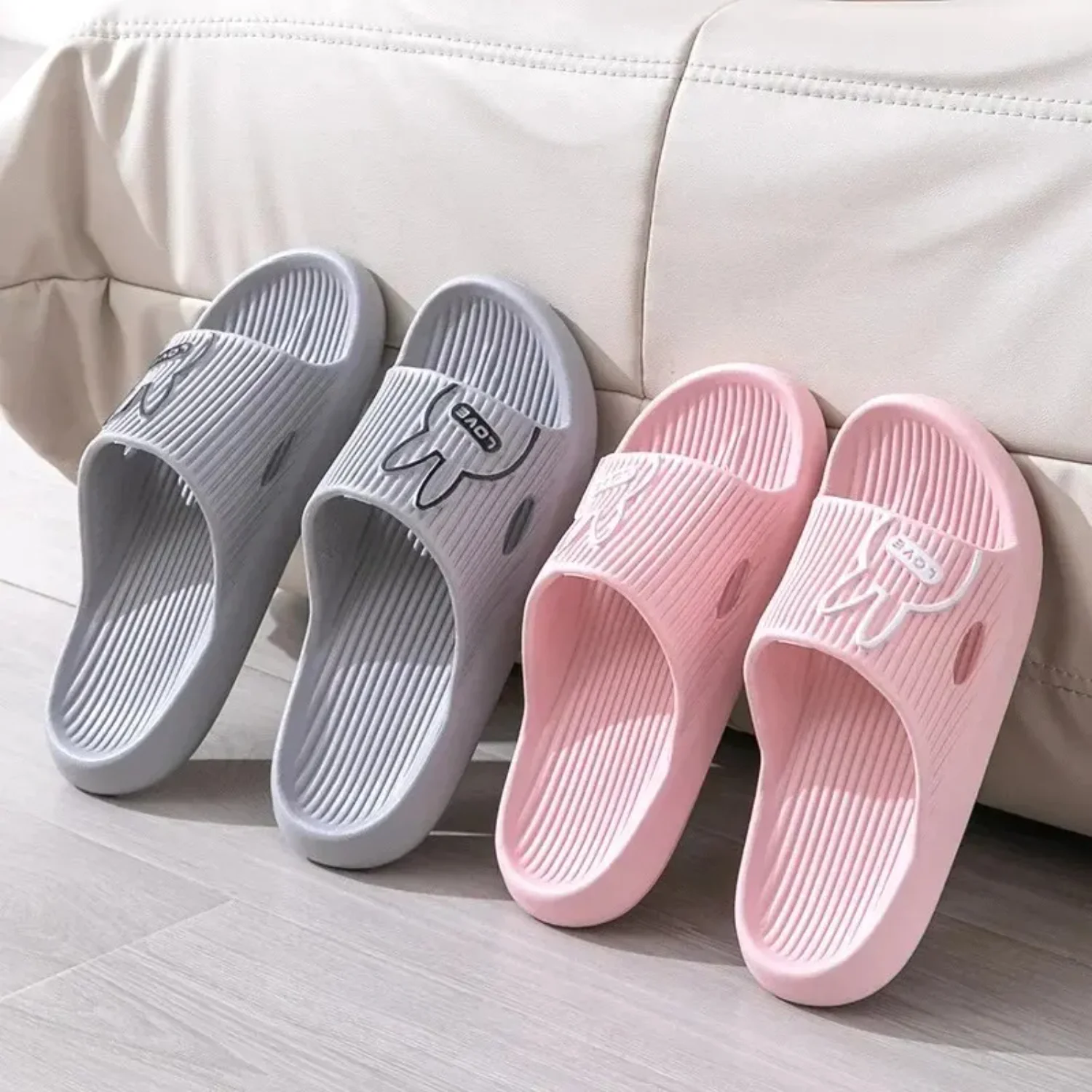 Mens Outdoor Wear  Anti-slip  Slippers Quiet Floor Draggers Cartoon Style Suitable  Students Couples Bafang speed sensor Kdc S