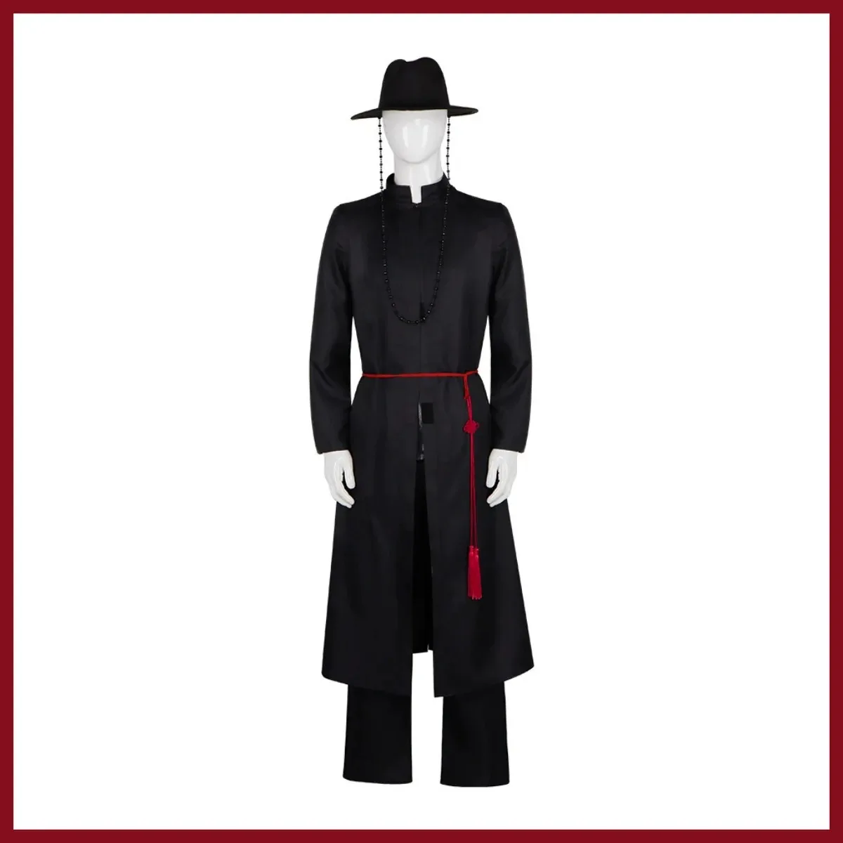 2025 Anime nuevo cazadores Saja niños disfraz Cosplay bata negra abrigo uniforme sombrero peluca adulto hombre carnaval baile enmascarado vestido de fiesta