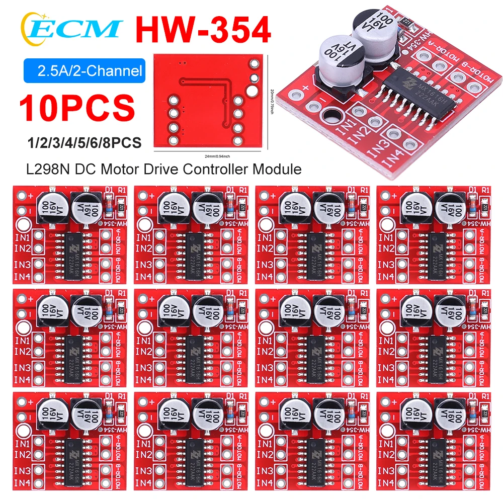 DC Motor Drive Controller Board Module para Arduino, Mini Inverter