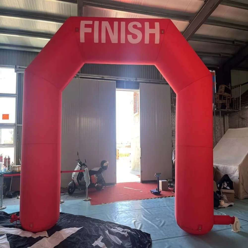 Customized Luminous Inflatable Arch Thickened Advertising Event Archway for Snacks Rainbow Running High Frequency Heat