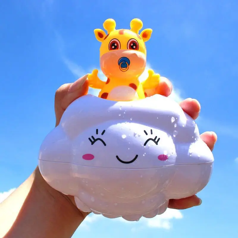 

Baby Bath Toys Children Water Play Bath Toys Creative Fun Clouds That Rain Cartoon Cute Giraffe Clouds Baby Water Play Toys