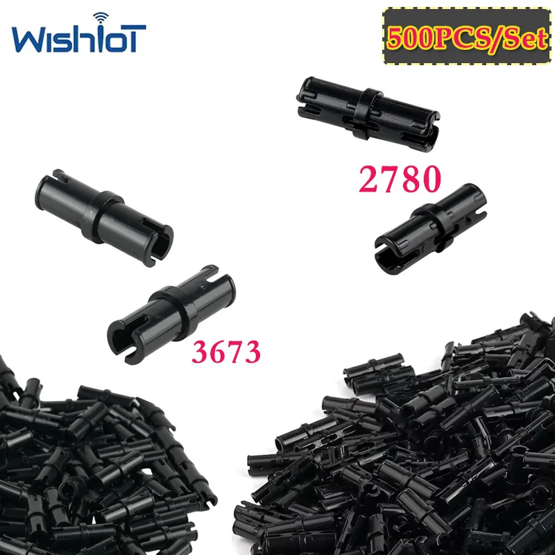

500PCS/Set 2780/3673 1x2 Pin Connector Peg Technology Building Blocks Parts Assembly Pins Toys Small Bricks Replace Accessories