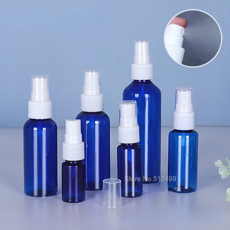 30ml50ml100ml Blue Refillable Bottles Empty Spray Bottle Transparent Plastic Perfume Bottles Mini Cosmetic Spray Bottle Atomizer