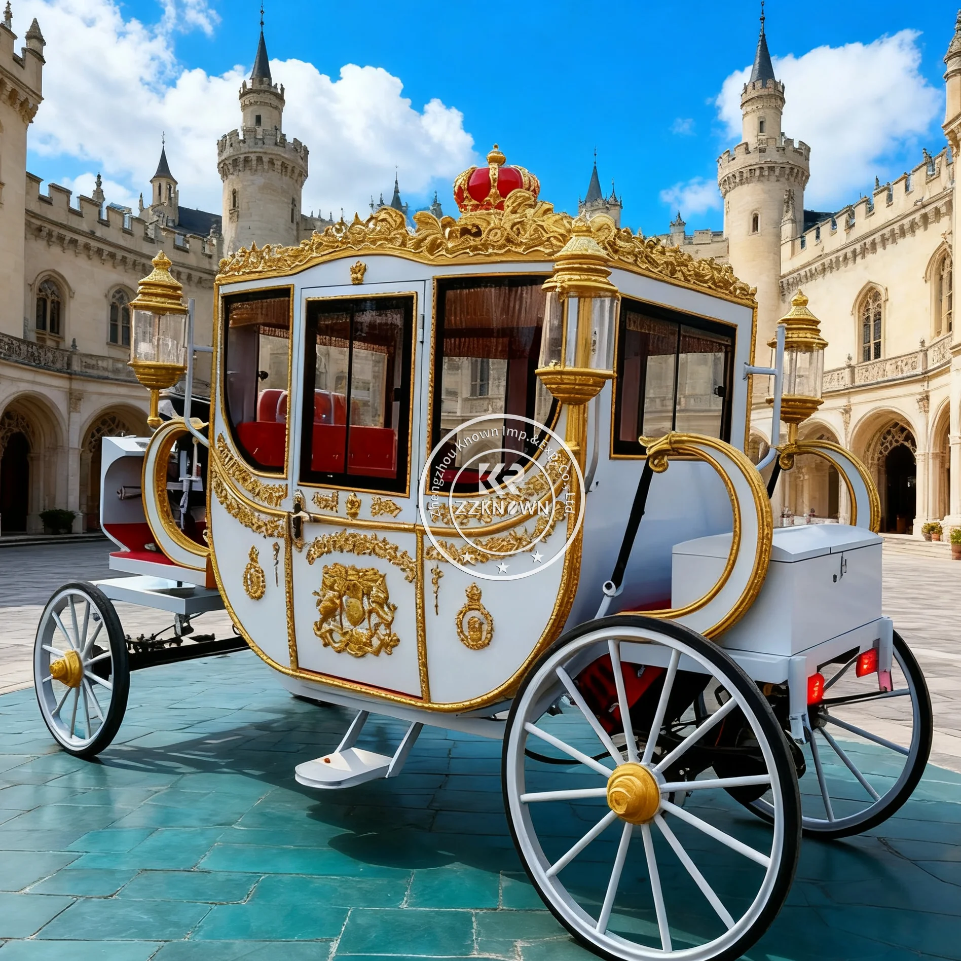 Classic Victorian Style Wedding Horse Carriage Luxury Royal Horse Drawn Wedding Carriage