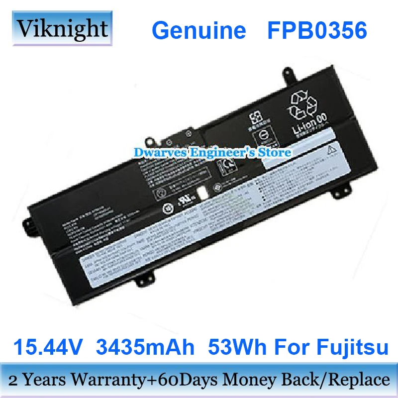 15.44V 53Wh FPB0356 Battery For Fujitsu Laptop Rechargeable Battery Packs CP790492-01 3435mAh