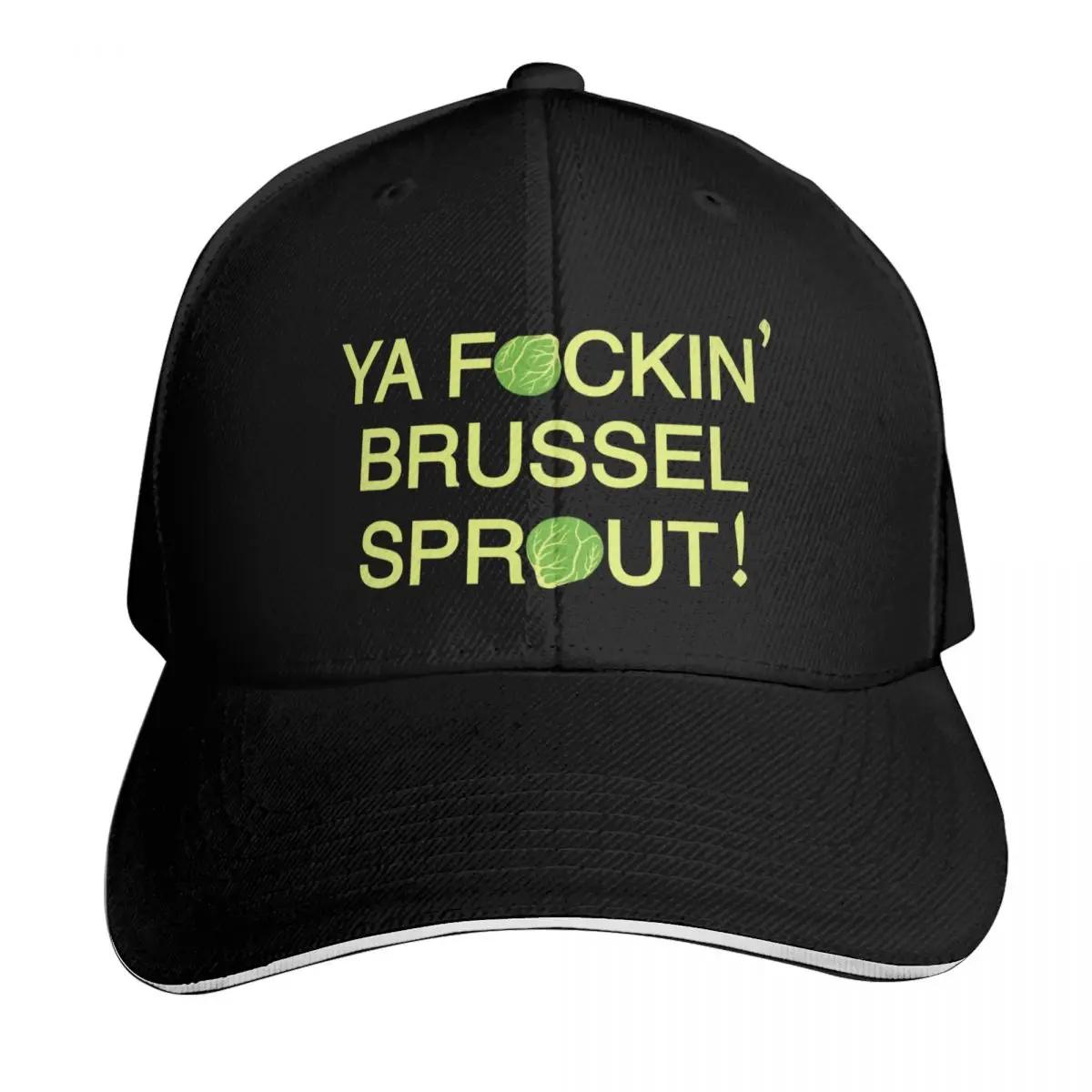 Ya Brussel Sprout Baseball Cap Adjustable Buckle Closure Moisture Wicking Quick Dry Curved Brim Classic Fit