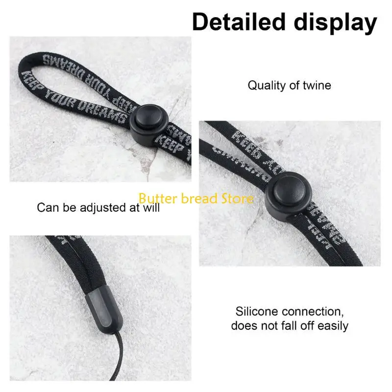 하이킹 자전거 대형 안티 드롭 보안 여행을위한 W89C 스마트 폰 끈 테더 스트랩 코드