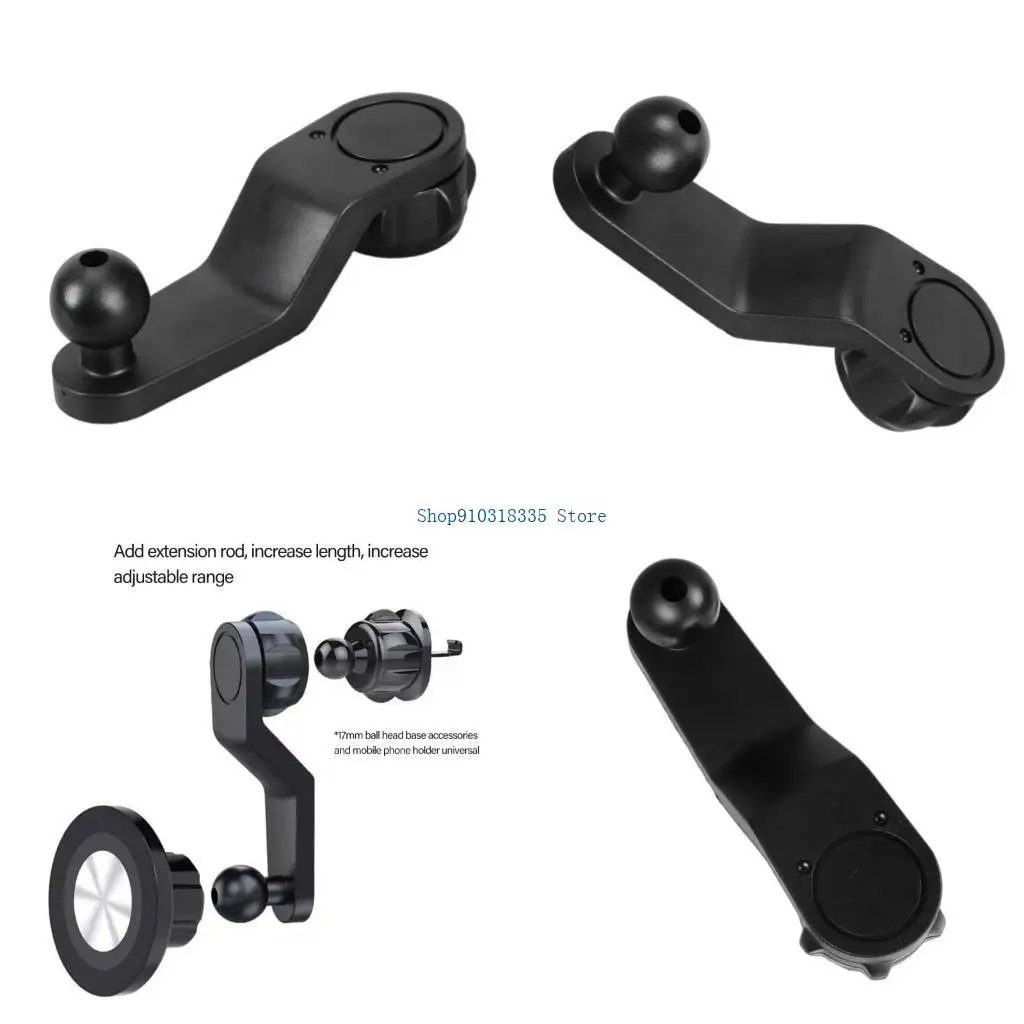 

17mm Ball Joint Extension Arm for Car Air Outlet Phone Stand Mount Holder Female to Male Adapter Bracket Extender Rod