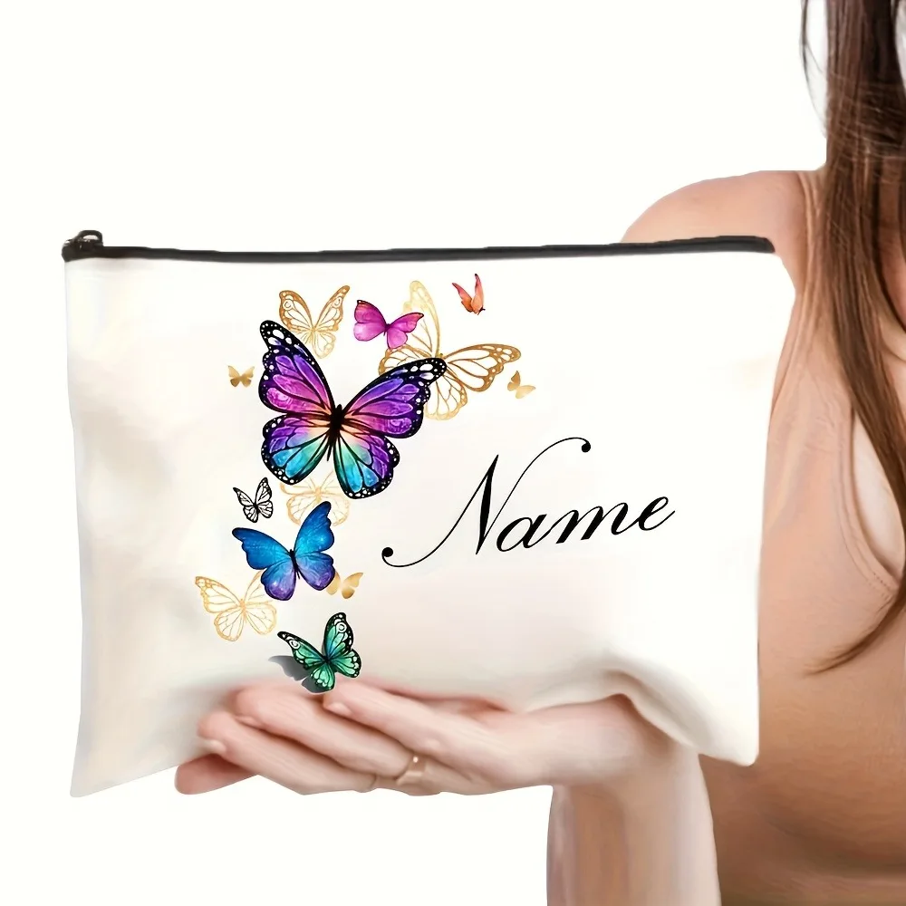 Customize your name. Makeup bag. Storage bag. Wallet. Signature pen bag. Personalized coin bag. Ladies beauty box.