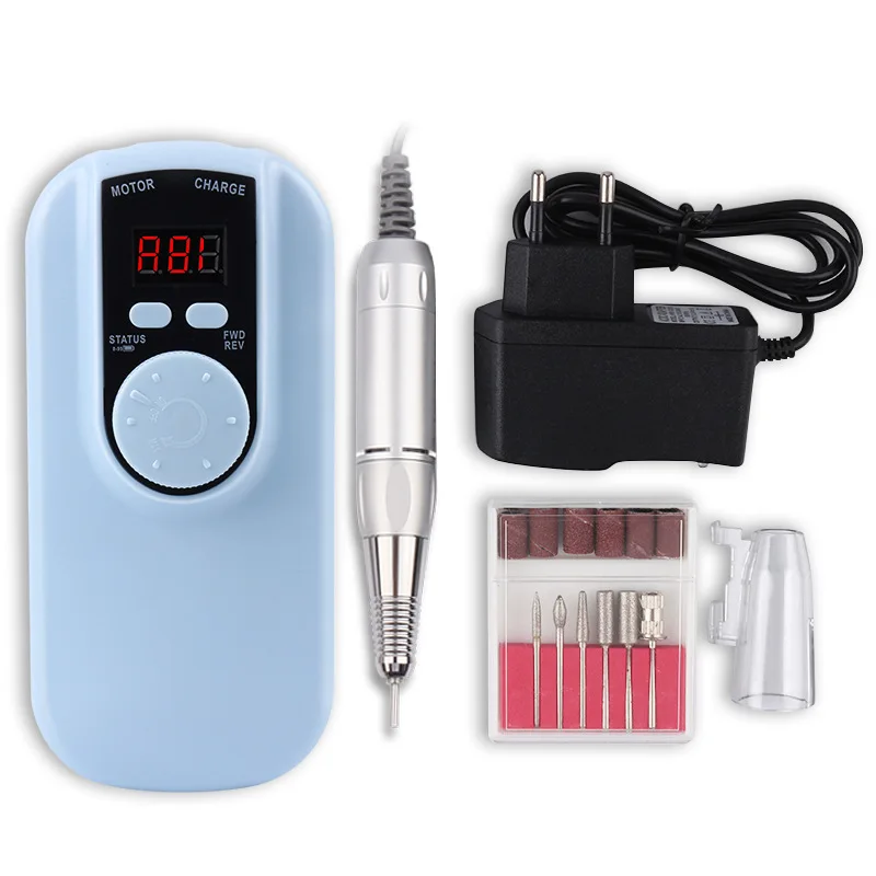 35000RPM Nail Drill Machine For Electric Manicure Rechargeable Portable Electric Manicure Drill Professinal Nail Sander For Nail