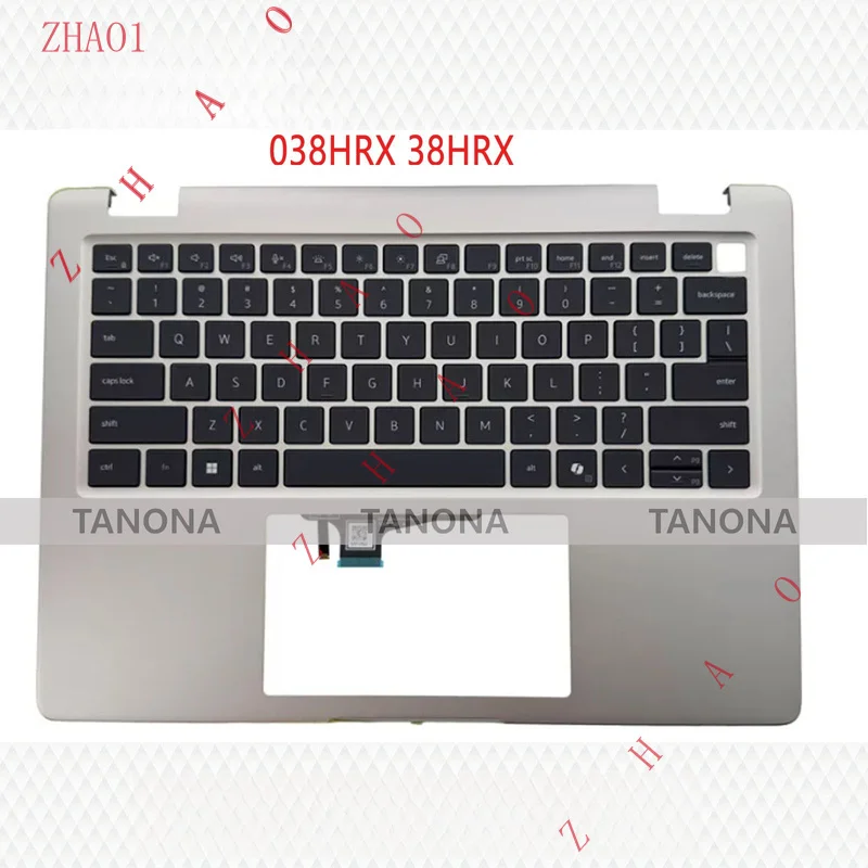 Z  New 038HRX 38HRX For Dell Pro 14 Plus PB14250 PB14255 Palmrest +Backlit Keyboard