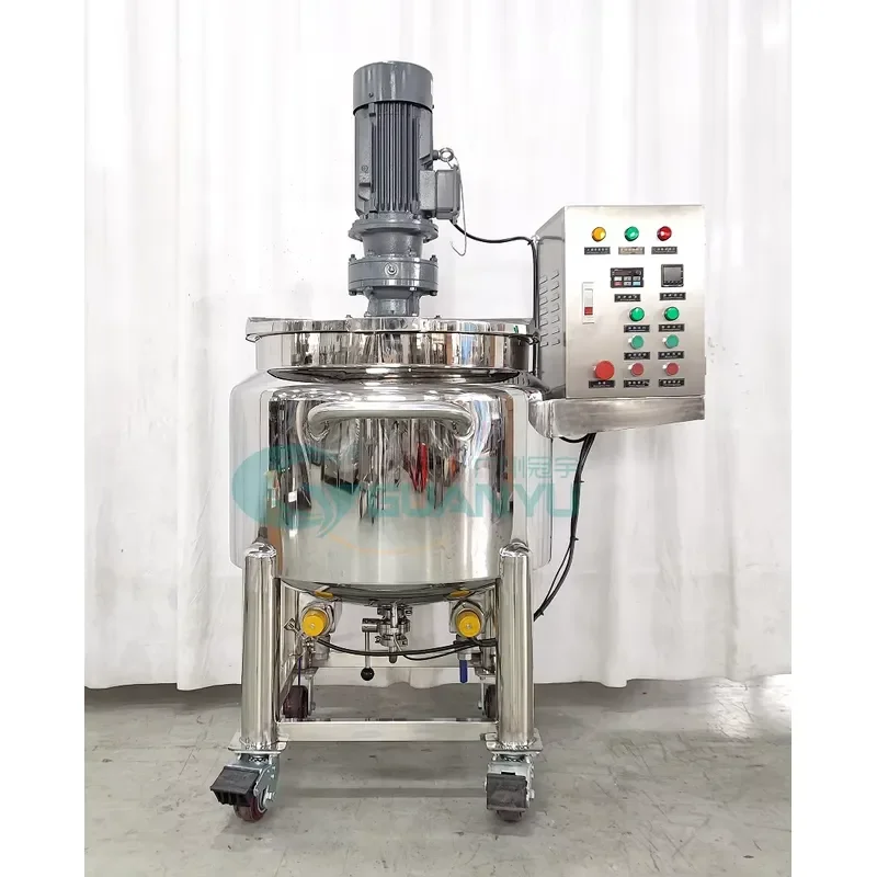 Customized 50/100/200/300/ 500 Liters Milk Agitation Mixing Tank Homogenizer Milk Cooler Storage Tank Wtih Agitator