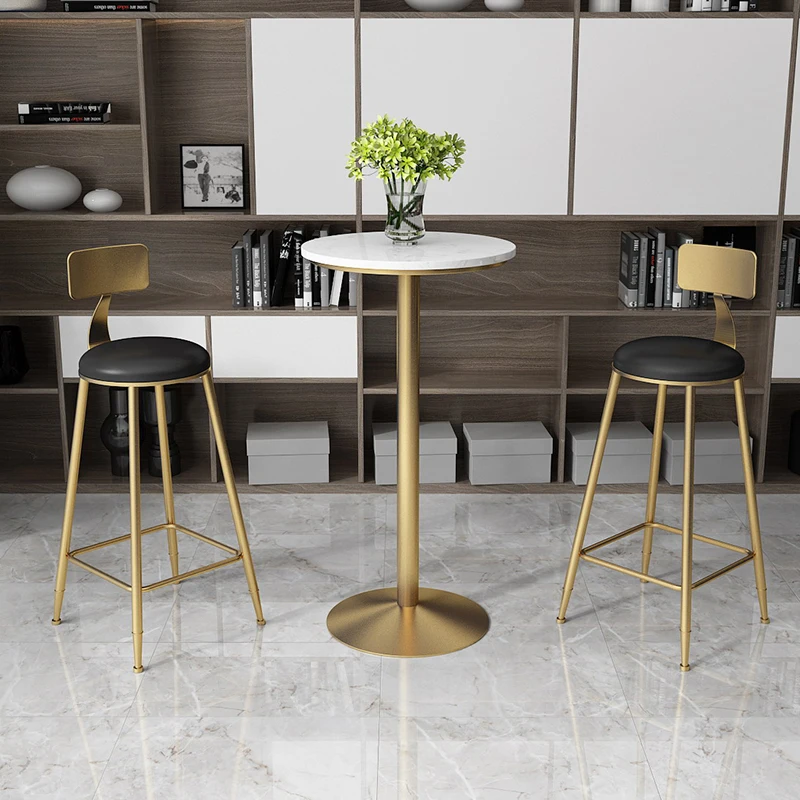 

Small Round High Bar Table Coffee White Living Room Modern Bar Table Standing Elegant Muebles De Cocina Furniture Home LJ50BT