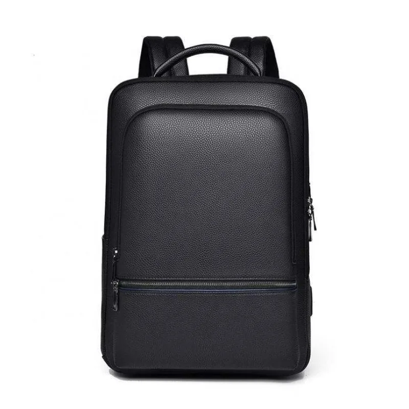 

Multifunctional 15.6 Inch Laptop Backpack Waterproof PU Leather Bag with USB Port for Travel Business School College Use