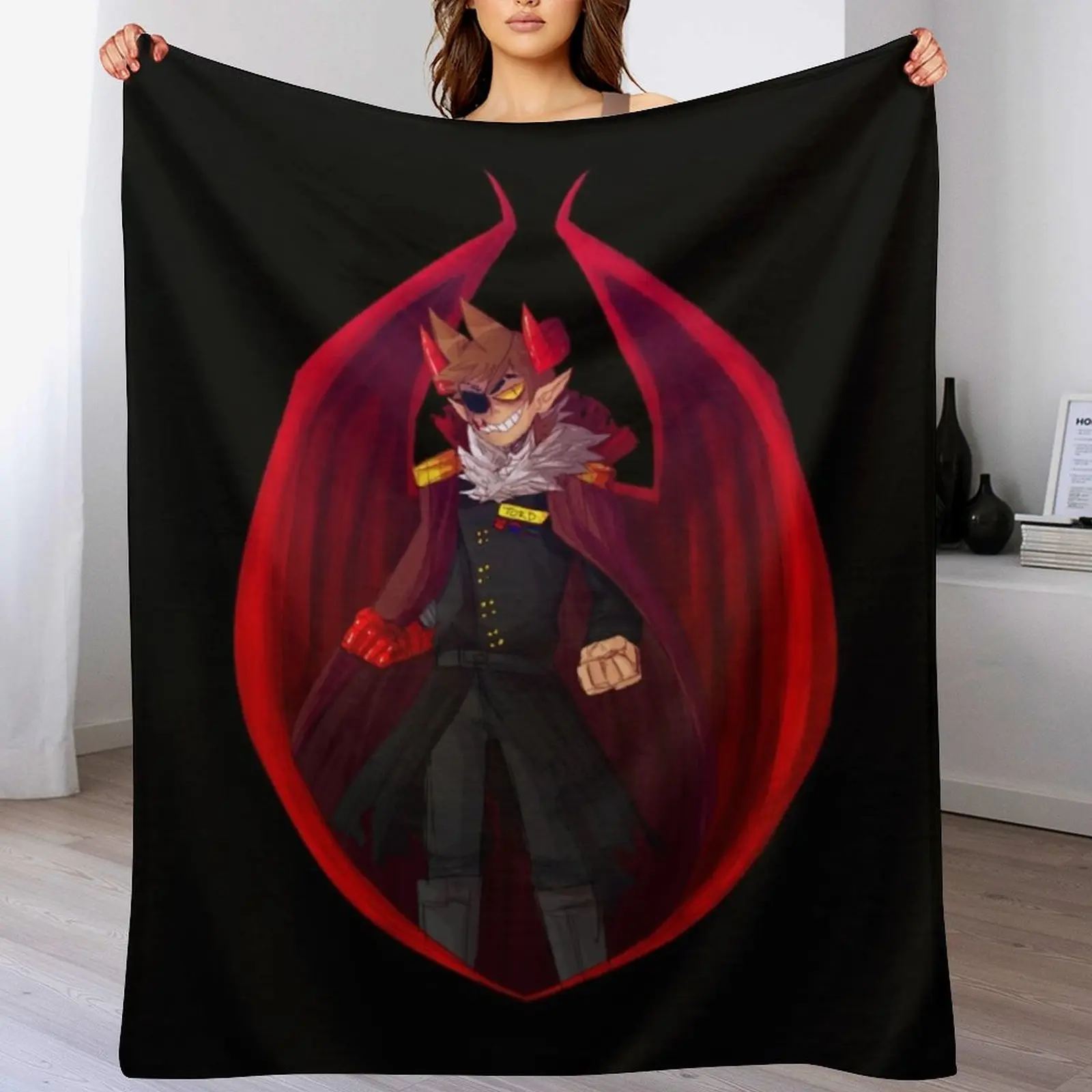 

Demon leader ! Throw Blanket Bed linens christmas gifts Blankets