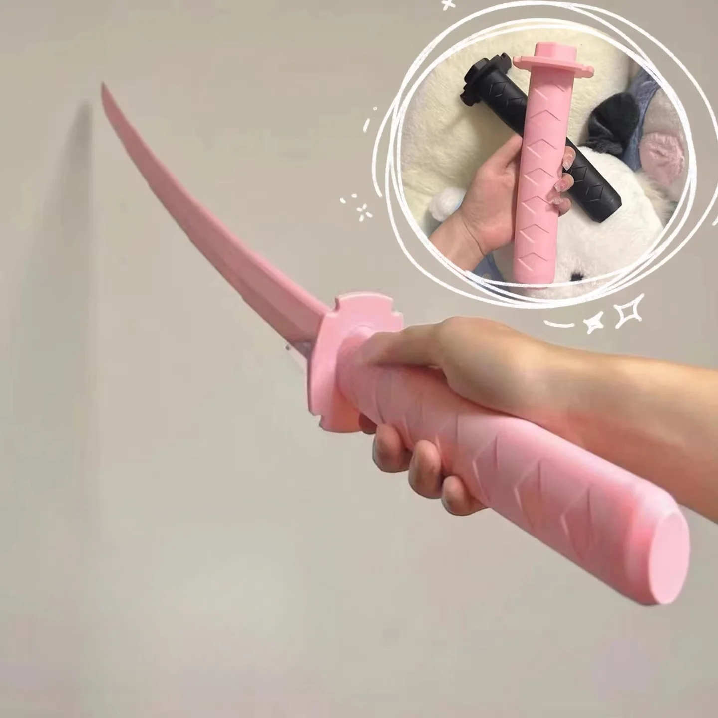 3D Printed Folding Katana Sword Creative Retractable Rapier Knife Stress Relief Elimination Toy Japanese Samurai Katana Kid Toys