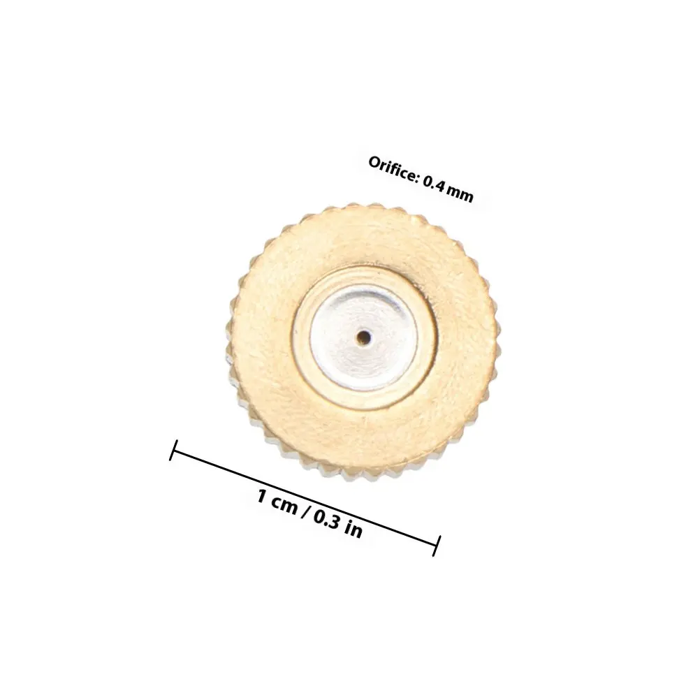 12Pcs Rustproof Brass Misting Nozzles Atomizing Nozzle Leakproof Low Pressure Outdoor Cooling Garden Irrigation Spray Nozzle