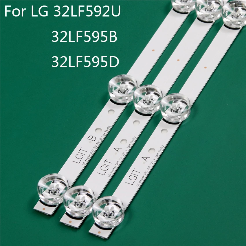Recambio de iluminación LED para televisor LG, barra de luz de fondo, regla de Línea DRT3.0 32 A B, 32LF592U-ZB 32LF595B-UB 32LF595D-TA