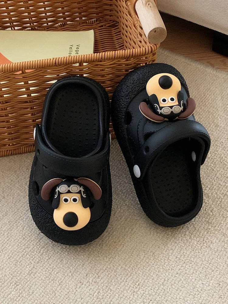 Outdoor Children's Garden Shoes Sandals Cute Beach Shoes Funny Dogs Boys And Girls Slippers Summer Fashionable Casual Hole Shoes