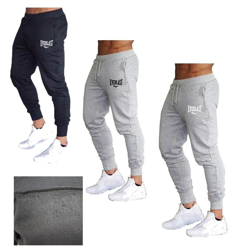 

New Printed Pants Autumn EVERLAST Men/Women Running Joggers Sweatpant Sport Casual Trousers Fitness Gym Breathable