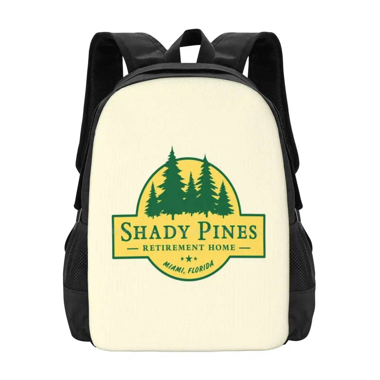 Shady Pines Retirement Home – The Golden Girls Pattern Design Bagpack School Bags The Golden Girls Shady Miami Sophia Petrillo