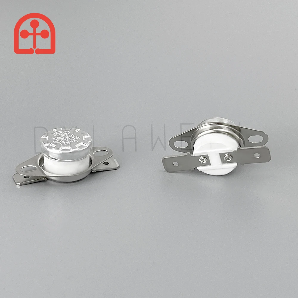 KSD301 302 250V 10A NC Temperature Control Switch 95 150 195C Overheat Protector