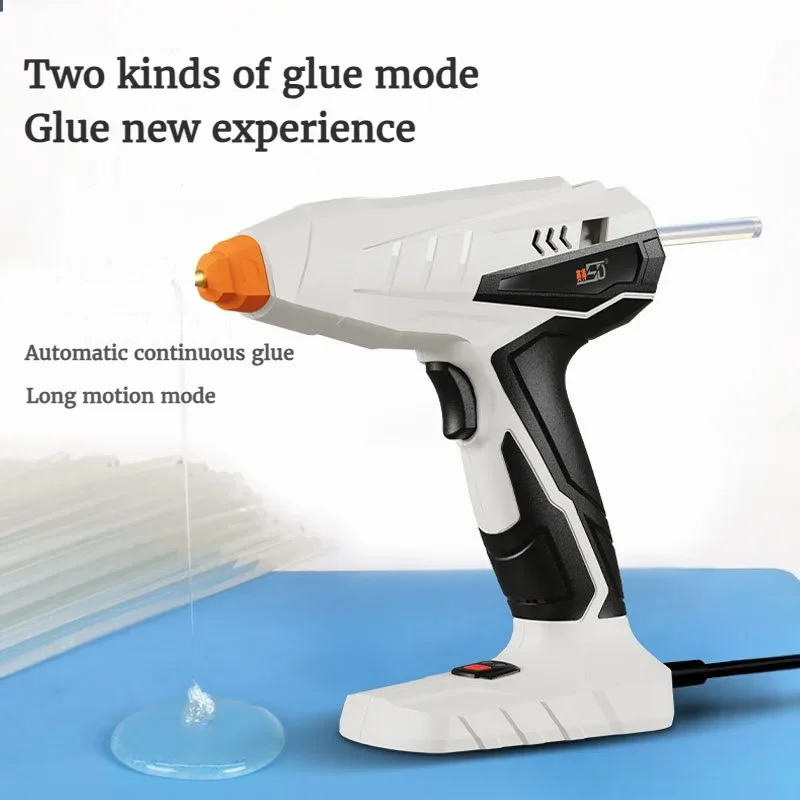 Hot Melt Glue Gun Electric Continuous Dispensing 200W ,Overflow Reversal Technology Wired  Hot Silicone Glue Gun 110V/220V