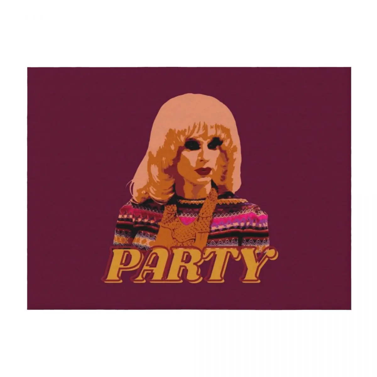 

Party! Katya Zamolodchikova Throw Blanket Picnic Extra Large Throw Luxury Brand Multi-Purpose Blankets