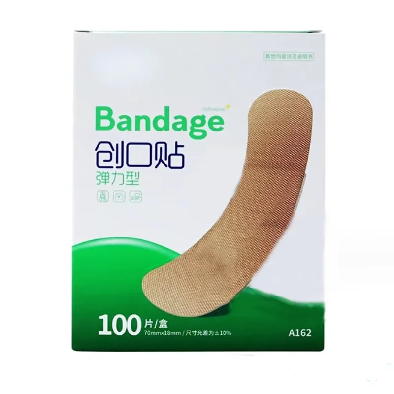 100Pcs Bandaids Stretchy Bandaids Medical Disposable Non-Woven Breathable Anti-Abrasive Foot Waterproof Cute