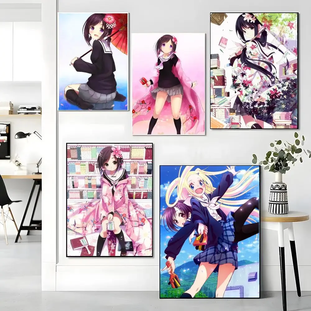 anime H-HaNaYaMaTa-A Painting Calligraphy Artwork for Living Room Bedroom Office Home Decor