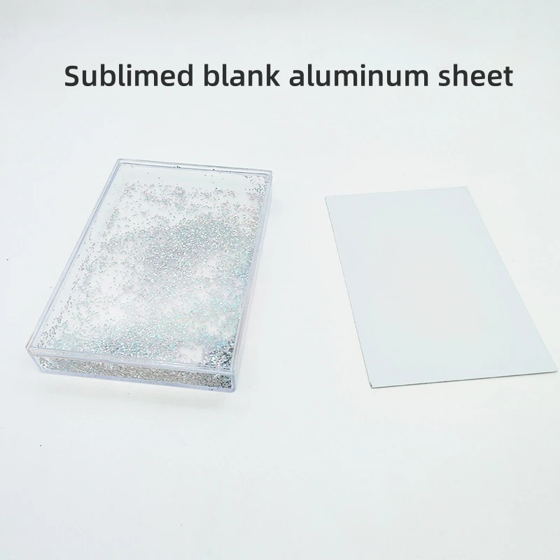 Sublimation Blank Aluminum Sheet For DIY Printing Plastic Rectangular Picture Frame Heat Transfer Liquid Snowflake Picture Frame