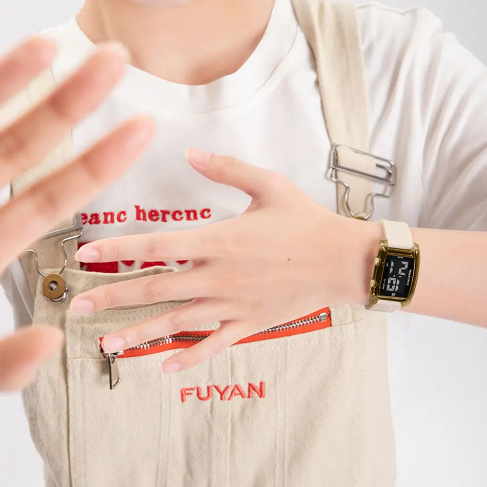 Naviforce-女性用防水スポーツ腕時計,電子時計,デジタル液晶,アラーム,クロノ,学生,ファッション