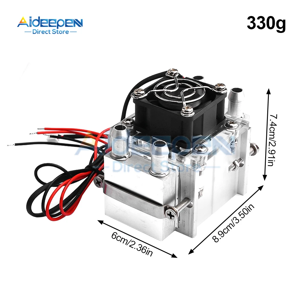 1Pcs Diy DC 12V 12A 140W Tec Peltier Semiconductor Refrigerator Water Cooling Air Conditioning Mechanism For Cooling And Fan