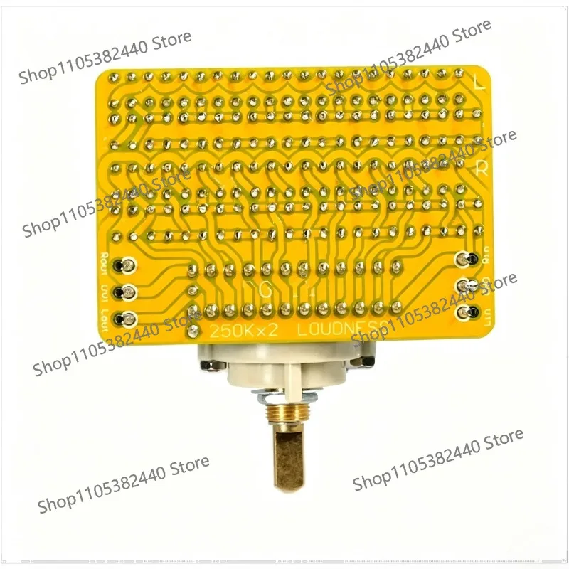 12-Step Equal Loudness Volume Attenuator Board, Audio Potentiometer Module with Fixed Loudness Contour